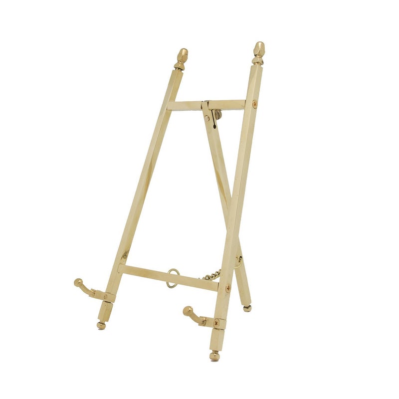 malleable TOPNIKE Table Top Easel, Art Display Easels, Brass Plate Stands for Display, 6 Inch, 150MM - Image 1